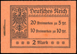 1913, Deutsches Reich, MH 5 A - Carnets