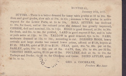 Canada Postal Stationery Ganzsache Victoria PRIVATE Print GEO. A. COCHRANE Merchant, TORONTO 1877 DEMDONALD Ont. - 1860-1899 Reinado De Victoria