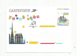 Entier Postal, Neuf , CARTEPOSTE ,Paris , 1989 , Notre Dame ,PHILEXFRANCE 89 - Postales  Transplantadas (antes 1995)