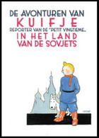 Carte Postale / Postkaart - Kuifje/Tintin - Milou/Bobbie - Haddock - Tournesol - Kuifje In Het Land Van De Sovjets - Philabédés (comics)
