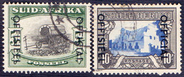 RSA - OFFICIAL  Ovpt. 5 + 10 Sh - Used - 1948 - Dienstmarken