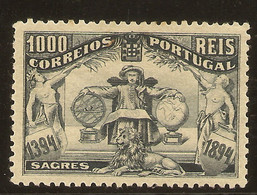 PORTUGAL  Yvert 108* Mh 1000 Reis Negro  Sagres  1894  NL1014 - Neufs