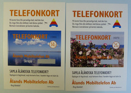 ALAND - Prepaid - 25 & 50 Units - Telefonkort - Alands Mobitelefon Ab - Skrapa - Mint - Aland