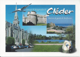 CPM  France    29 Finistère   Cléder  Château De Kergonadeac’h  Maison De Garde De Kerfissien - Cléder