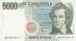 ITALIE :   Billet De 5000 Lires Neuf TTB - 5000 Lire