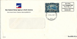 New Zealand Cover Bulk Rate U.S. Postage Paid N. Z. Stamp Agencyin North America Also A N.Z. Stamp - Lettres & Documents