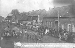 59 - Cantin - Die Räumung - L'expulsion - Départ De La Population - 1918 Carte Photo - Autres Communes