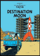 Carte Postale / Postkaart - Kuifje/Tintin - Milou/Bobbie - Haddock - Tournesol - Destination Moon / Objectif Lune - Philabédés (fumetti)