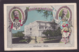 CPA Grèce Corfou Korfu Allemagne Germany Kaiser écrite - Greece