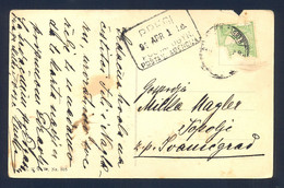 HUNGARY, CROATIA - Postcard Sent From Zagreb To Topolje. Arrival Cancel Of Postal Agency BREGI 1891. - Storia Postale