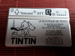 P52 Tintin La Boutique 011 L(mint,Neuve) Rare ! - Senza Chip