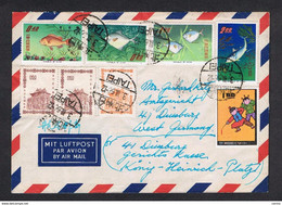 TAIWAN:  1966  AIR  MAIL  COUVERT  TO  D.D.R. WITH:  YV/TELL. 464x2 + 465 + 518/21 + 515 - Brieven En Documenten