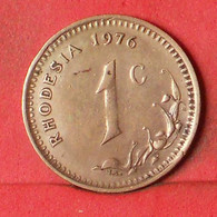 RHODESIA 1 CENT  1976 -    KM# 10 - (Nº38523) - Rhodésie