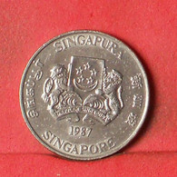 SINGAPORE 20 CENTS 1987 -    KM# 52 - (Nº38553) - Singapour