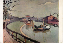CP Arts Peintures & Tableaux Albert Marquet L Usine Au Bord Du Canal 1875 Art Dessin Peinture Viau Ecole Francaise - Pintura & Cuadros