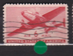USA STAMPS :  Air Mail  6 C  Twin-motored Transport Plane :Mi:US 500A- Sn:US C25- Yt:US PA26- Sg:US A901 Used - 2a. 1941-1960 Usados