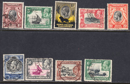 K.U.T. 1935-37 Cancelled, Sc# ,SG 110-118 - Kenya, Uganda & Tanganyika