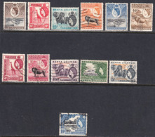 K.U.T. 1954-59 Cancelled, Sc# ,SG 167-179 - Kenya, Ouganda & Tanganyika