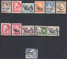 K.U.T. 1954-59 Cancelled, Sc# ,SG 167-179 - Kenya, Uganda & Tanganyika