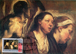 15193018 BE 19930319 Antwerpen; Antwerpen 93, Capitale Culturelle De L'Europe; Peinture, J Jordaens; CM Cob2497 - 1991-2000