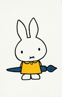 Postcard - Miffy Ills By Dick Bruna - Miffy With Her Fountain Pen - New - Livres & Catalogues