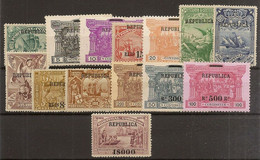 PORTUGAL  Yvert  182/195* Mh  Serie Completa  Vasco De Gama  1910  NL1464 - Nuovi