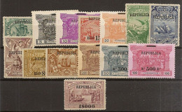 PORTUGAL  Yvert  182/195* Mh  Serie Completa  Vasco De Gama  1910  NL1464 - Unused Stamps