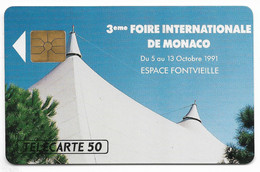 MF18, 50U, Puce Gem, 10/91. - Monaco