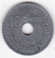 Tunisie Protectorat Français. 10 Centimes 1942 , En Zinc, Lec# 117 - Tunisia