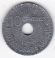 Tunisie Protectorat Français. 10 Centimes 1942 , En Zinc, Lec# 117 - Tunesien