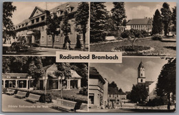 Bad Brambach - S/w Mehrbildkarte 9   Radiumbad - Bad Brambach