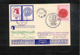 Poland / Polska 1973 World Philatelic Exhibition Poznan Interesting Ballonpost - Andere & Zonder Classificatie