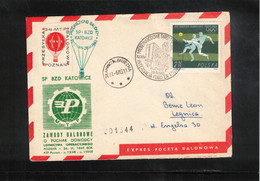 Poland / Polska 1965 Balloon SP BZD KATOWICE Interesting Ballonpost - Otros & Sin Clasificación