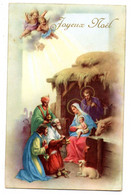 Illustrateur  ??????-- Joyeux Noel  (Nativité ,animée ,anges  )..  Carte Italienne....à Saisir - Sonstige & Ohne Zuordnung