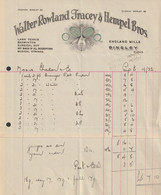 Egypt - 1932 - Rare Receipt - Water Rowland Tracey & Hempel Bros. - Briefe U. Dokumente