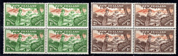 NEW ZEALAND - 1946 HEALTH SET (2V) IN BLOCKS OF 4 FINE MNH ** SG 678-679 X 4 - Unused Stamps
