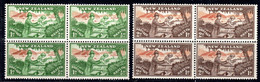 NEW ZEALAND - 1946 HEALTH SET (2V) IN BLOCKS OF 4 FINE MNH ** SG 678-679 X 4 - Ongebruikt