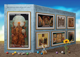 Sierra Leone 2016 Paintings Of  Russian Religious Art - Sierra Leone (1961-...)