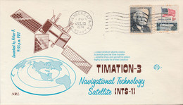 N°737 N -lettre (cover) -Timation-. -national Technology Satellite- - Nordamerika