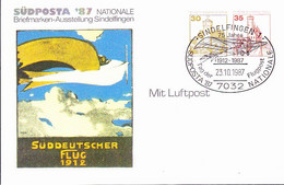 Berlin - Privatpostkarte SÜDPOSTA '87 Sindelfingen  (MiNr: 101 C2/004) 1987 - Sonderstempel - Privé Postkaarten - Gebruikt