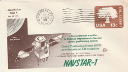 N°772 N -lettre (cover) Navstar-1 -entier Postal- - Amérique Du Nord