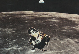 Cpm 10x15. CONQUETE DE L'ESPACE . THE APOLLO 11 Lunar Module Ascent Stage  1982 - Espacio