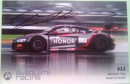 Martin Rump ( Estonian Race Car Driver) - Handtekening