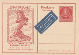 Berlin Entier Postal Illustré 1952 - Cartes Postales Privées - Neuves