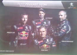 Team Peugeot Total ( Rencez-Vous Sur Le Dakar 2017) - Uniformes Recordatorios & Misc