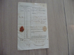 Feuille De Route Lettre De Voiture Roulage Serre Benausse Narbonne à Béziers 1829 Argent - Transports