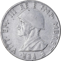 Monnaie, Albania, Vittorio Emanuele III, 0.50 Lek, 1940, Rome, TTB+, Stainless - Albania