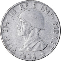 Monnaie, Albania, Vittorio Emanuele III, 0.50 Lek, 1940, Rome, TTB+, Stainless - Albanien