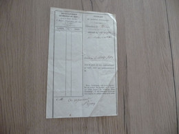 Feuille De Route Lettre De Voiture Roulage Bimar Glaize Messageries 1838Pézenas - Transporte