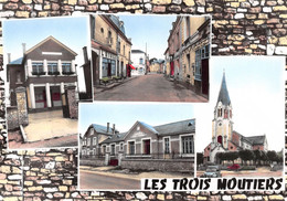 Les TROIS-MOUTIERS - La Mairie, La Rue Principale - Le Groupe Scolaire, L'Eglise - Les Editions Du Moulin, Sartrouville - Les Trois Moutiers